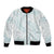 White Sunday Lotu Tamaiti Bomber Jacket Polynesian Wave Pastel Cyan - Polynesian Pride