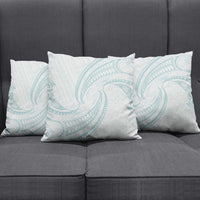 White Sunday Lotu Tamaiti Pillow Cover Polynesian Wave Pastel Cyan LT9 - Polynesian Pride