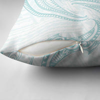 White Sunday Lotu Tamaiti Pillow Cover Polynesian Wave Pastel Cyan LT9 - Polynesian Pride