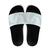 White Sunday Lotu Tamaiti Slide Sandals Polynesian Wave Pastel Cyan - Polynesian Pride
