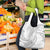 White Sunday Lotu Tamaiti Grocery Bag Polynesian Wave Pastel Gray - Polynesian Pride