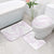 White Sunday Lotu Tamaiti Bathroom Set Polynesian Wave Pastel Mauve - Polynesian Pride