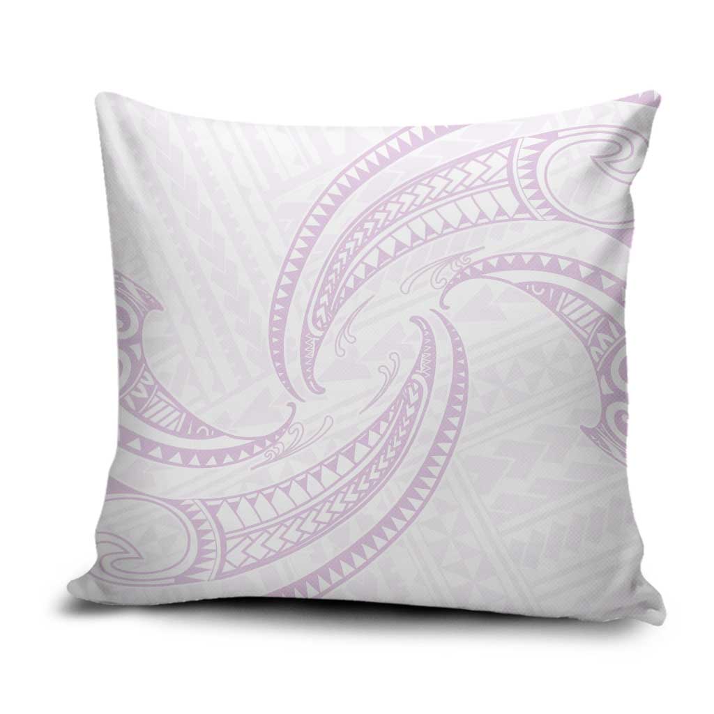 White Sunday Lotu Tamaiti Pillow Cover Polynesian Wave Pastel Mauve LT9 Mauve - Polynesian Pride