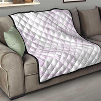 White Sunday Lotu Tamaiti Quilt Polynesian Wave Pastel Mauve - Polynesian Pride