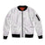 White Sunday Lotu Tamaiti Sleeve Zip Bomber Jacket Polynesian Wave Pastel Mauve - Polynesian Pride