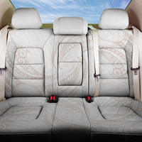 White Sunday Lotu Tamaiti Back Car Seat Cover Polynesian Wave Pastel Nude - Polynesian Pride