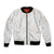 White Sunday Lotu Tamaiti Bomber Jacket Polynesian Wave Pastel Nude - Polynesian Pride