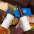 White Sunday Lotu Tamaiti 4 in 1 Can Cooler Tumbler Polynesian Wave Pastel Nude - Polynesian Pride