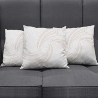 White Sunday Lotu Tamaiti Pillow Cover Polynesian Wave Pastel Nude - Polynesian Pride
