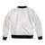White Sunday Lotu Tamaiti Sleeve Zip Bomber Jacket Polynesian Wave Pastel Nude - Polynesian Pride