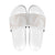 White Sunday Lotu Tamaiti Slide Sandals Polynesian Wave Pastel Nude - Polynesian Pride