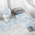 White Sunday Lotu Tamaiti Bathroom Set Polynesian Wave Pastel Sky Blue - Polynesian Pride