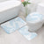 White Sunday Lotu Tamaiti Bathroom Set Polynesian Wave Pastel Sky Blue - Polynesian Pride