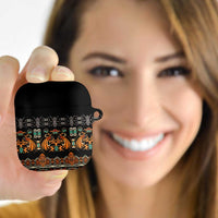 Black Batik Papua-inspired Pattern AirPods Case - Polynesian Pride