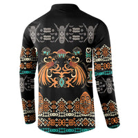 Black Batik Papua-inspired Pattern Button Sweatshirt - Polynesian Pride