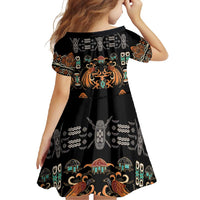 Black Batik Papua-inspired Pattern Family Matching Mermaid Dress and Hawaiian Shirt - Polynesian Pride