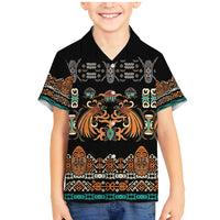 Black Batik Papua-inspired Pattern Family Matching Mermaid Dress and Hawaiian Shirt - Polynesian Pride