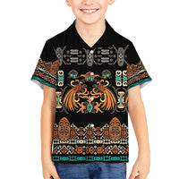 Black Batik Papua-inspired Pattern Hawaiian Shirt - Polynesian Pride