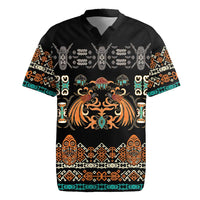 Black Batik Papua-inspired Pattern Rugby Jersey - Polynesian Pride