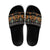 Black Batik Papua-inspired Pattern Slide Sandals - Polynesian Pride