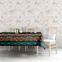 Black Batik Papua-inspired Pattern Tablecloth - Polynesian Pride