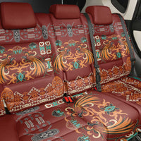 Oxblood Batik Papua-inspired Pattern Back Car Seat Cover - Polynesian Pride