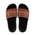 Oxblood Batik Papua-inspired Pattern Slide Sandals - Polynesian Pride