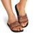 Oxblood Batik Papua-inspired Pattern Slide Sandals - Polynesian Pride