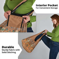 Terracotta Batik Papua-inspired Pattern Grocery Bag - Polynesian Pride