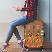 Terracotta Batik Papua-inspired Pattern Luggage Cover - Polynesian Pride