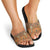 Terracotta Batik Papua-inspired Pattern Slide Sandals - Polynesian Pride