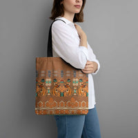 Terracotta Batik Papua-inspired Pattern Tote Bag - Polynesian Pride