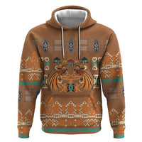 Terracotta Batik Papua-inspired Pattern Zip Hoodie - Polynesian Pride