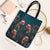 Dark Cyan Blue Bird of Batik Papua Tote Bag Exotic Natural Wealth of Papua - Polynesian Pride