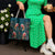 Dark Cyan Blue Bird of Batik Papua Tote Bag Exotic Natural Wealth of Papua - Polynesian Pride