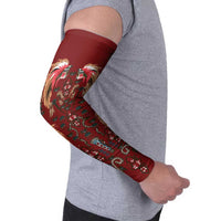 Oxblood Bird of Batik Papua Arm Sleeves Exotic Natural Wealth of Papua - Polynesian Pride
