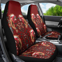 Oxblood Bird of Batik Papua Car Seat Cover Exotic Natural Wealth of Papua - Polynesian Pride