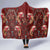 Oxblood Bird of Batik Papua Hooded Blanket Exotic Natural Wealth of Papua - Polynesian Pride