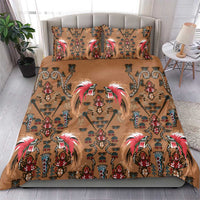 Terracotta Bird of Batik Papua Bedding Set Exotic Natural Wealth of Papua - Polynesian Pride