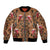 Terracotta Bird of Batik Papua Bomber Jacket Exotic Natural Wealth of Papua - Polynesian Pride