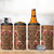 Terracotta Bird of Batik Papua 4 in 1 Can Cooler Tumbler Exotic Natural Wealth of Papua - Polynesian Pride