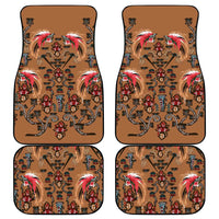 Terracotta Bird of Batik Papua Car Mats Exotic Natural Wealth of Papua - Polynesian Pride
