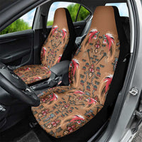 Terracotta Bird of Batik Papua Car Seat Cover Exotic Natural Wealth of Papua - Polynesian Pride