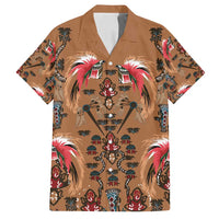 Terracotta Bird of Batik Papua Family Matching Tank Maxi Dress and Hawaiian Shirt Exotic Natural Wealth of Papua - Polynesian Pride