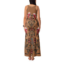 Terracotta Bird of Batik Papua Family Matching Tank Maxi Dress and Hawaiian Shirt Exotic Natural Wealth of Papua - Polynesian Pride