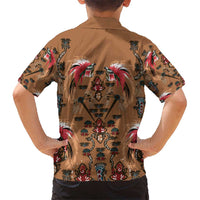 Terracotta Bird of Batik Papua Kid Hawaiian Shirt Exotic Natural Wealth of Papua - Polynesian Pride