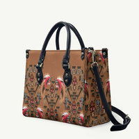 Terracotta Bird of Batik Papua Leather Bag Exotic Natural Wealth of Papua - Polynesian Pride