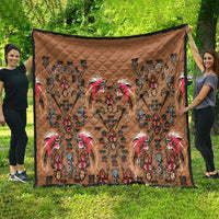 Terracotta Bird of Batik Papua Quilt Exotic Natural Wealth of Papua - Polynesian Pride