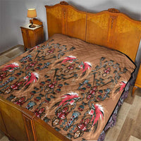 Terracotta Bird of Batik Papua Quilt Exotic Natural Wealth of Papua - Polynesian Pride