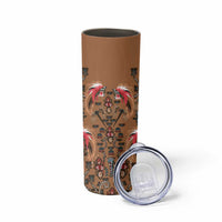 Terracotta Bird of Batik Papua Skinny Tumbler Exotic Natural Wealth of Papua - Polynesian Pride